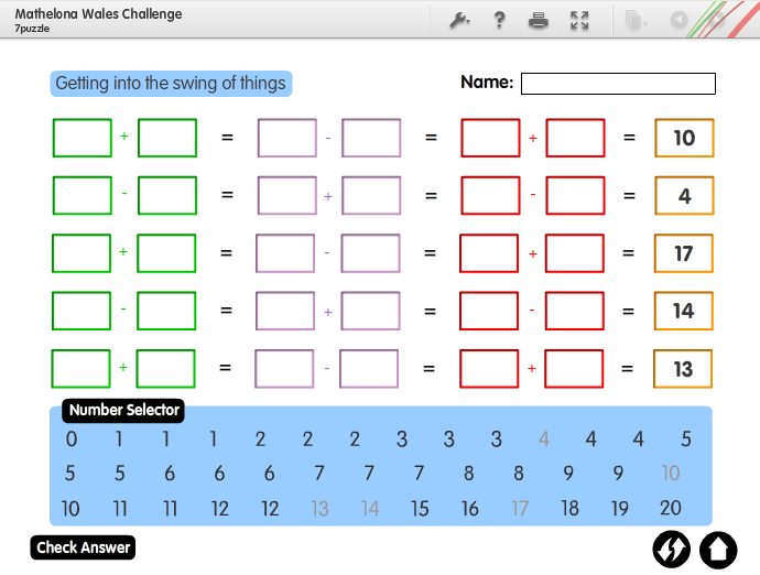 Number challenge Content ClassConnect