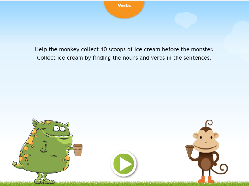 Nouns and Verbs Game - Content - ClassConnect