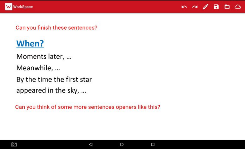 'When' sentence openers Content ClassConnect