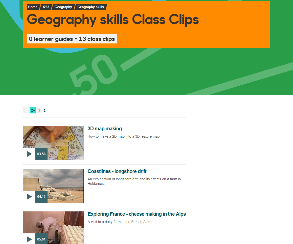 Geography Skills Class Clips KS2 Content ClassConnect