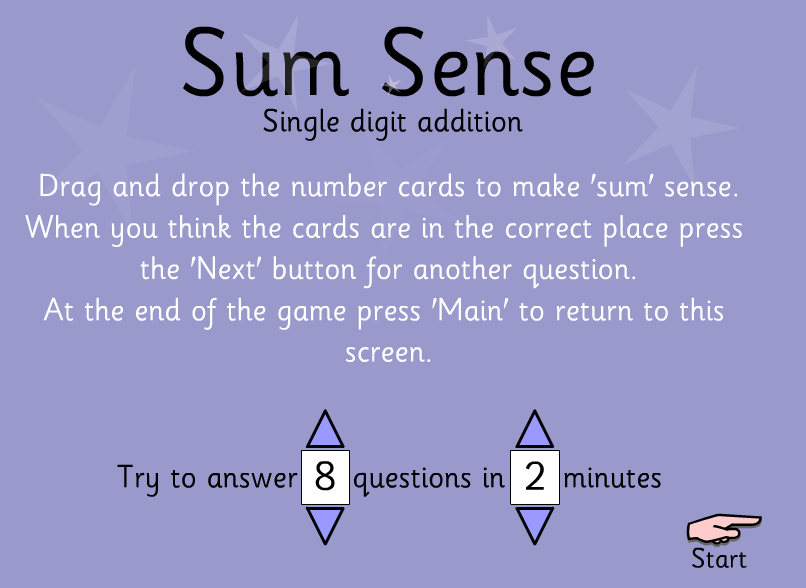 Sum sense addition content classconnect