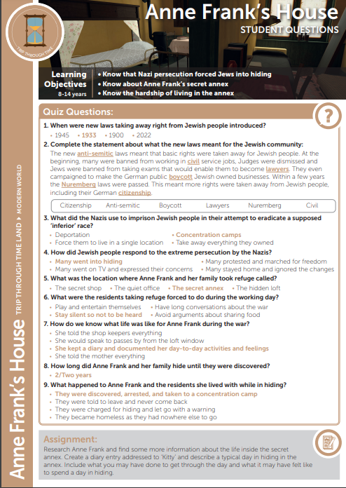 Quiz Answers